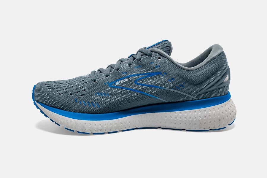 Brooks Running Shoes Mens Grey/Blue - Glycerin 19 Road - 4370-YWKSD